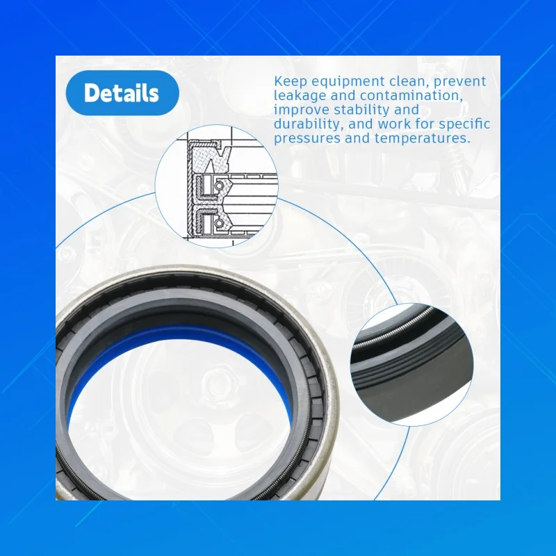 56x75x22.5mm COMBI SF8 Agricultural Machinery Oil Seal Fit for ZF 0734309763 OEM 12037231B Transmission Shaft Replacement Parts