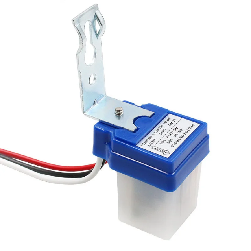 AC/DC 12V 24V 110V 220V 10A Automatic Auto On Off Photocell Street Light Switch 50-60Hz 10A Photo Control Photoswitch Sensor