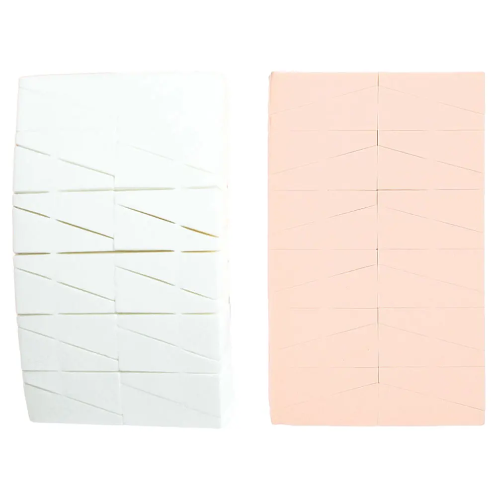 2 szt. Klinowe gąbeczki do makijażu do podkładu, różu, rozświetlacza, aplikatory, narzędzia do pudru do twarzy, gąbki kosmetyczne