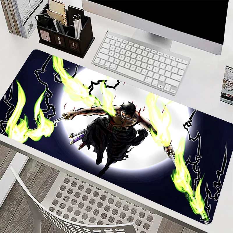

Mouse Pad PC Accessories Keyboard Pad One Piece Zoro Office Desk Mat Anti Slip HD Mousepad Rubber Tablet Pad Gaming Extended Pad