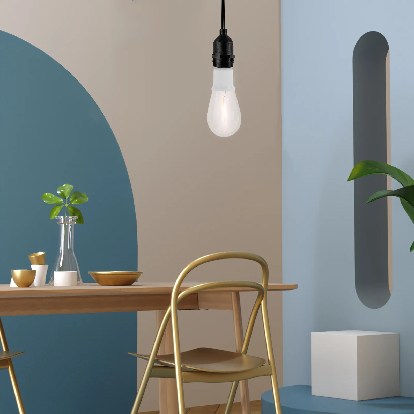 

Комплект из 6 переходников для ламп: с цоколя B22 на E27, адаптеры для светильников, аксессуары для ламп, детали для осветительных приборов