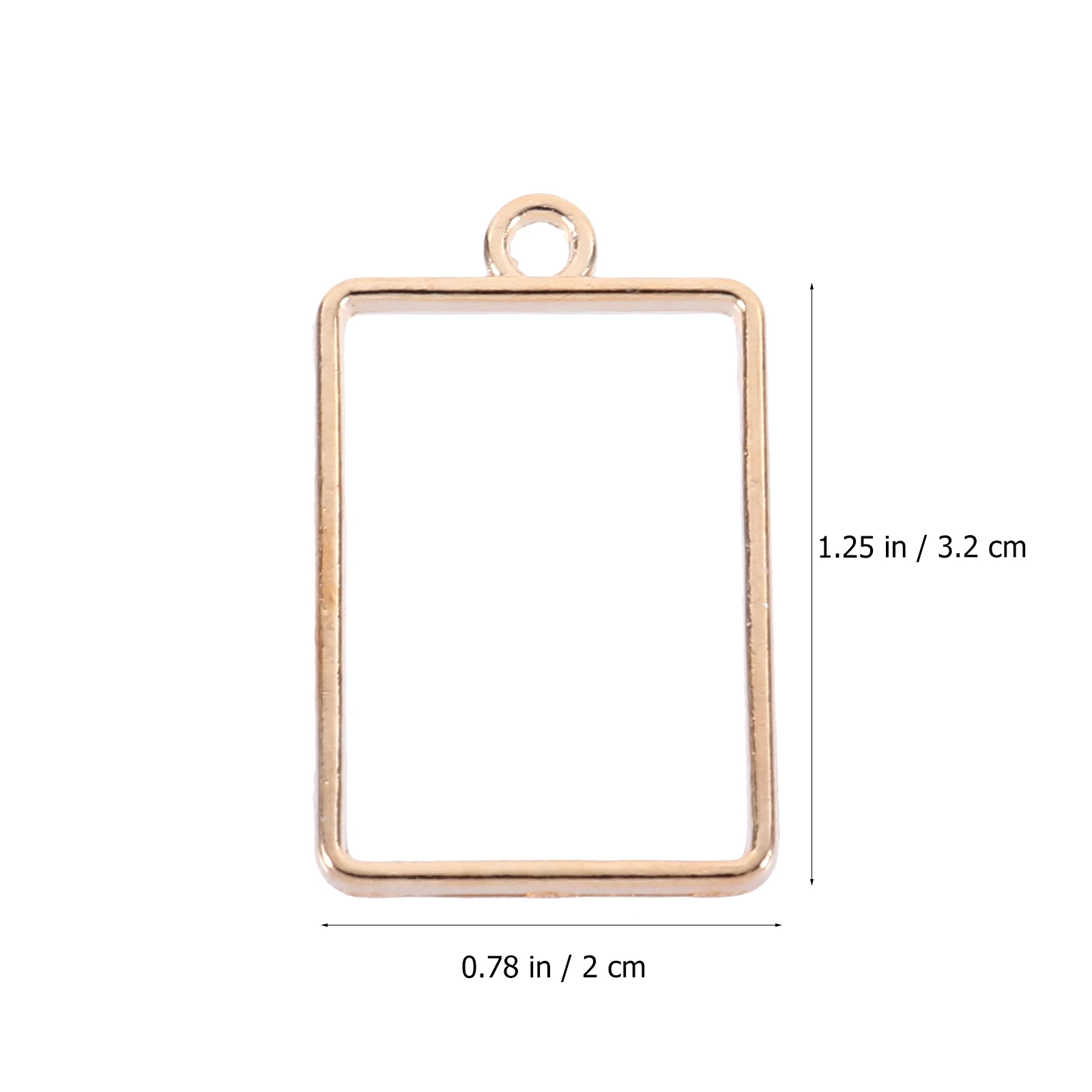 

20pcs Rectangular Pendant Frame Retro Open Bezel Silver Color H made Jewelry Accessories DIY Decorative Pendants Bracelet