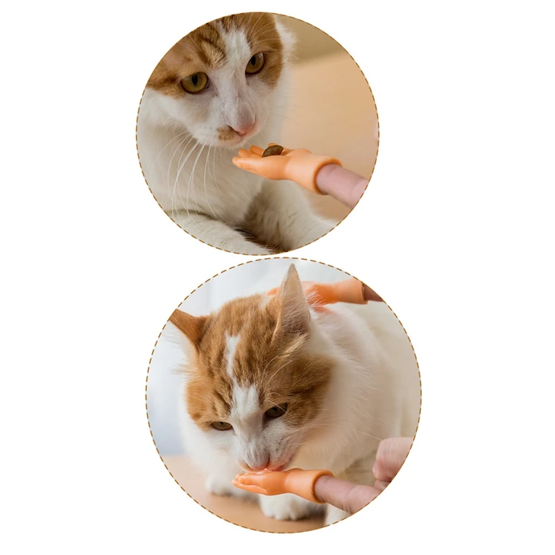 2Pcs Funny Mini Hands Creative Finger Fidget Toys Small Hand Tease The Cat Pet Toy