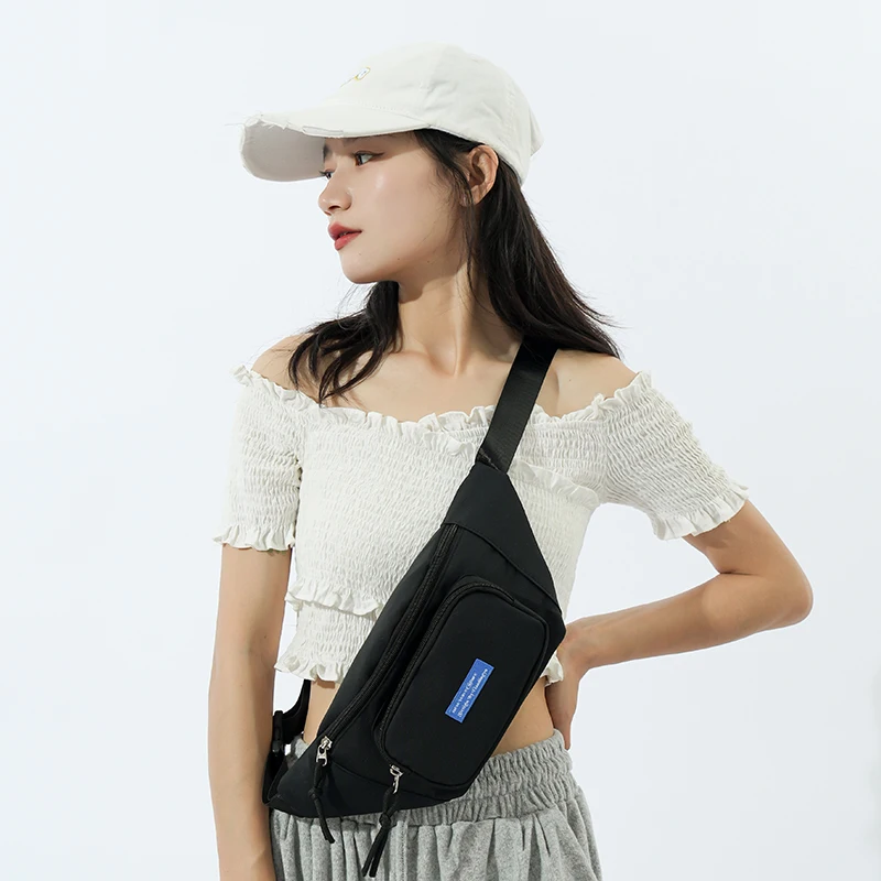 Waist Bags for Women Oxford Leisure Color Waist Bag Shoulder Crossbody Chest Bags Handbags All-match Messenger Belt Bags