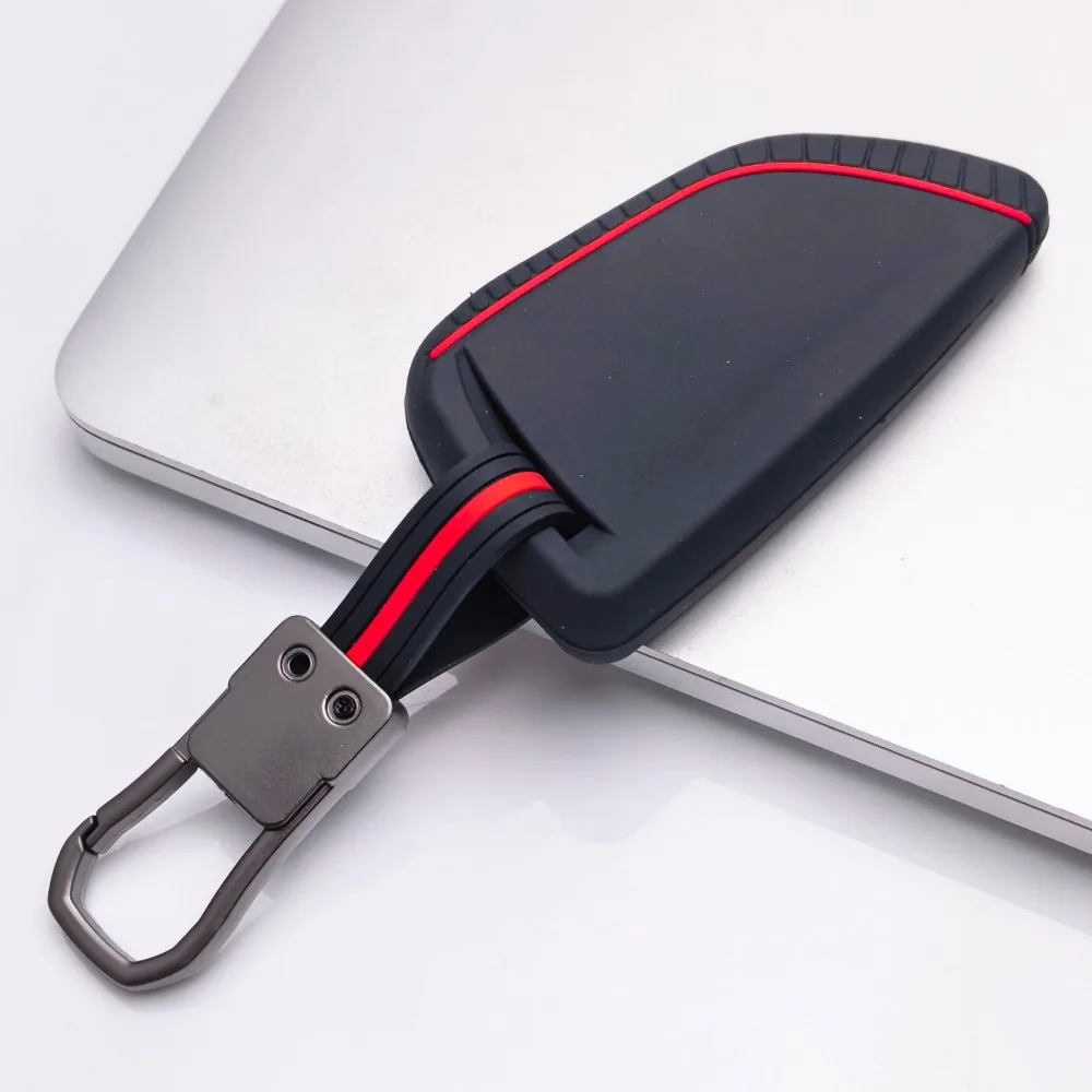 Silicone Key Case Cover for BMW F48 F46 F10 F20 F30 X1 X2 X3 X4 X5 X6 Z4 1 2 3 4 5 6 7 Serie 7 Wallet Remote Car Keychain Holder