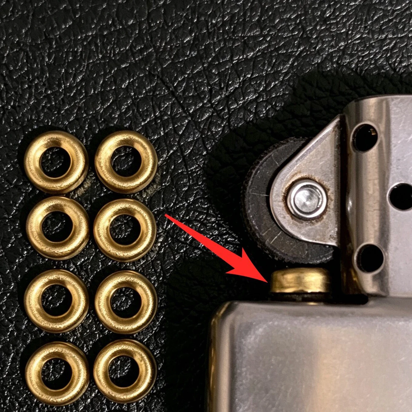 Copper Cap Cover Eyelet Rivet Suitable For Zippo Lighter Inner Tank Reduce Flint Space Increase Flint Table Space Repair Parts