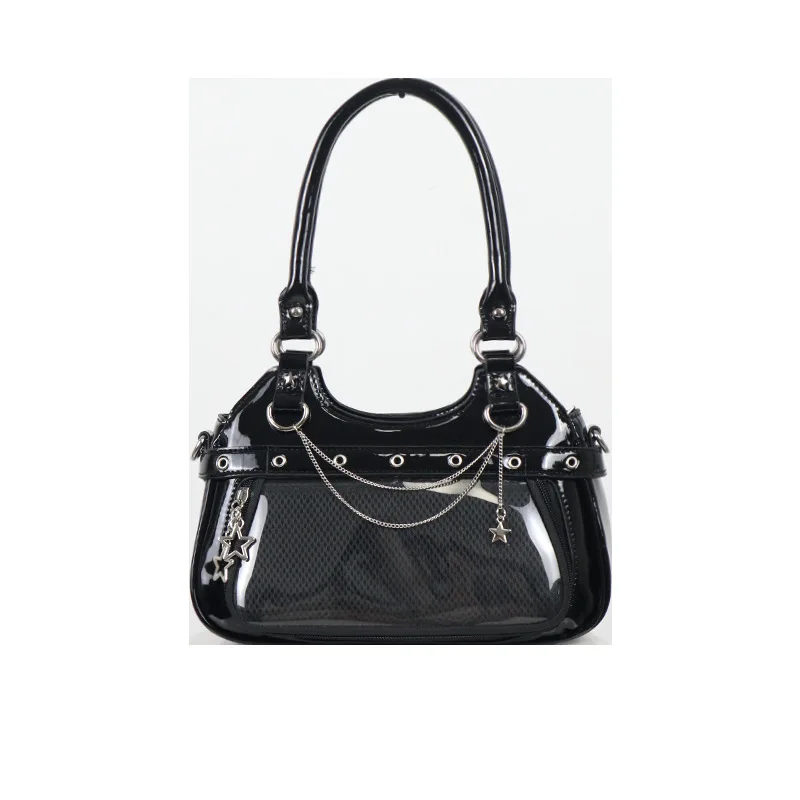 two-dimensional-yuan-bag-transparent-daily-oblique-cross-female-subculture-y2k-women's-bag