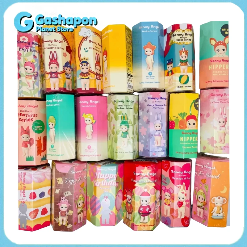 

Сонни Ангел, серия животных, слепая коробка, милая кавайная фигурка, коллекционная мини-подвеска, подарок для девочек и мальчиков, детский декор для автомобильного телефона