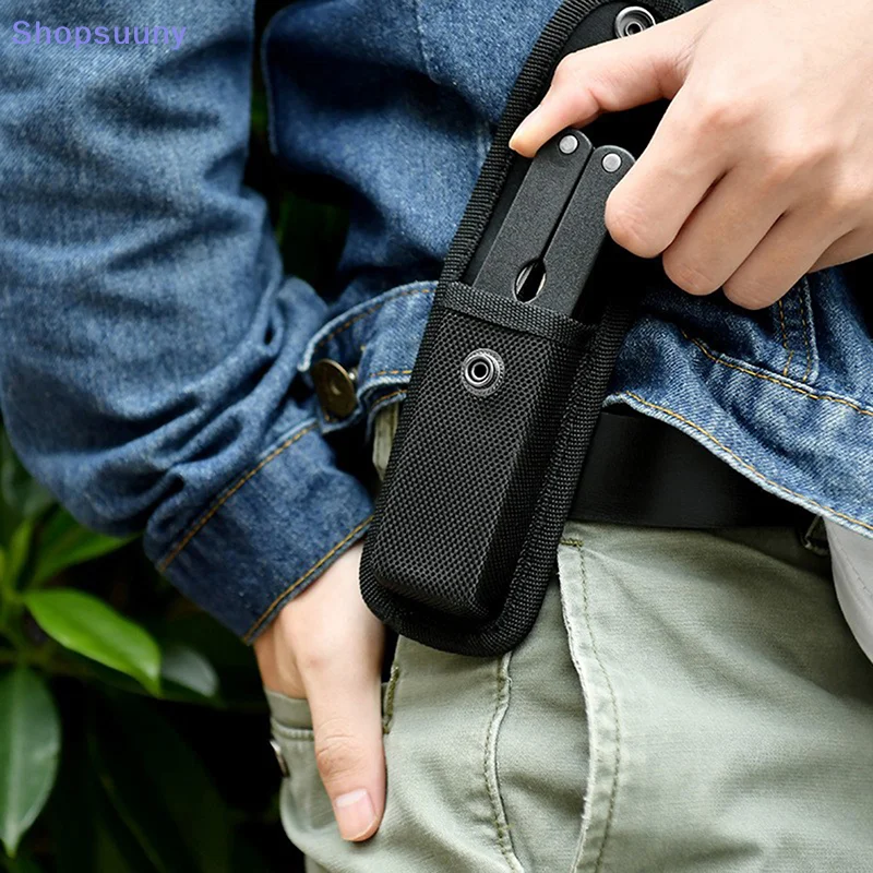 [SU]Folding Pliers Bag Cover Sheath Nylon Belt Loop Pocket Carry Storage Torch Holder Waist Bag[SU]