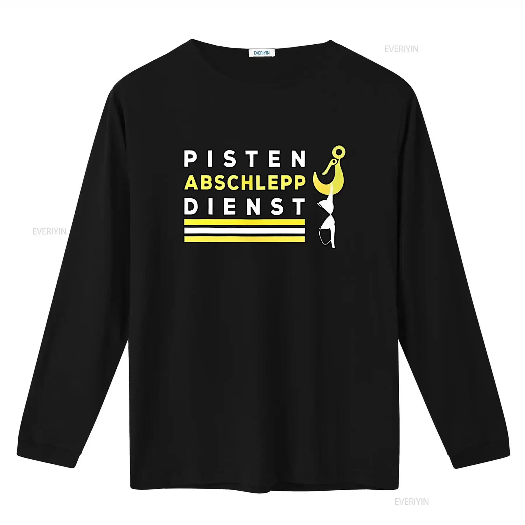 Mens Ski T Shirt Slopes Towing Service Apres Winter Flirting Piste Outfit Cool Design vintage Washed Breathable Versatile
