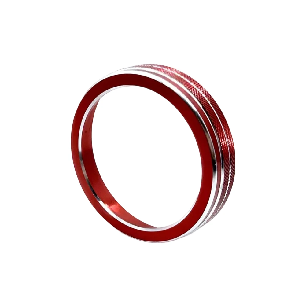 Aluminum Alloy Ring for AC Adjustment Knob Designed Specifically for Hyundai IX45 2013 to 2017 Dashboard Applications