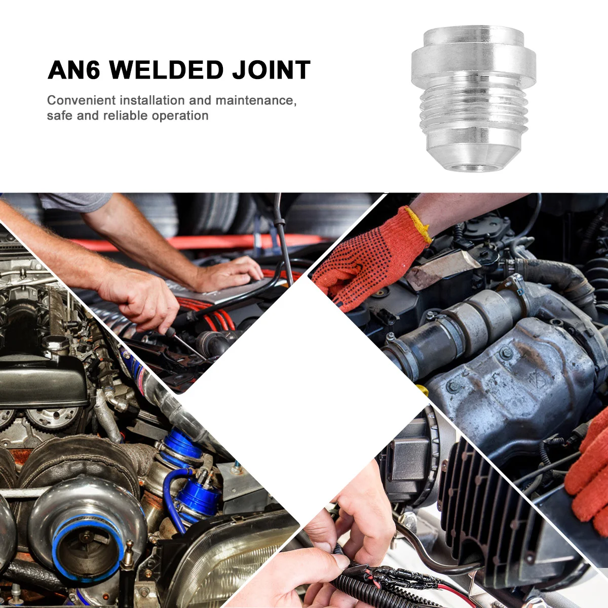 

Oil Cooling Joint Adapter High Strength Corrosion Resistance Welded Fittings Thread Modification Durable Sealing Safe Operation