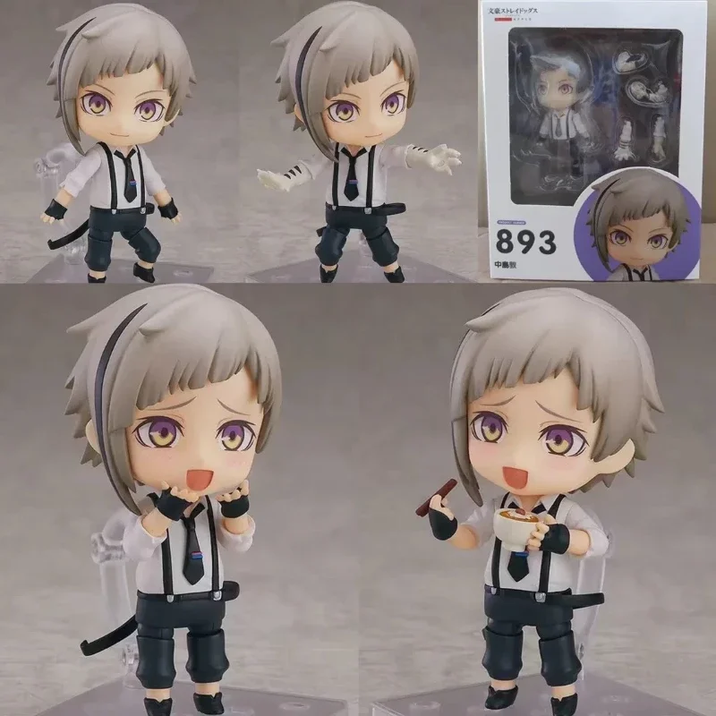 10cm Anime Bungo Stray Dogs Figurine GK Q Version 893# Nakajima Atsushi Action Figures PVC Periphery Model New Year's Toys Gifts