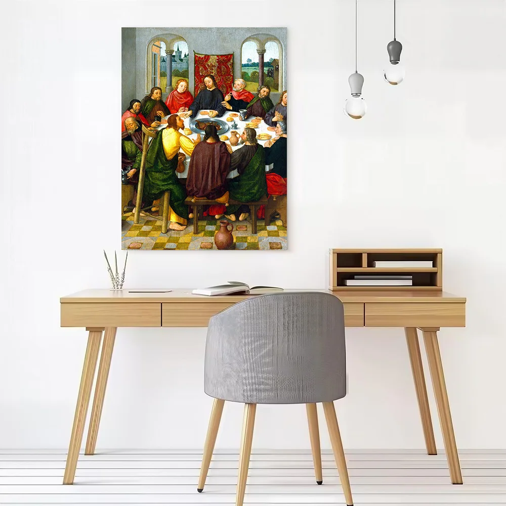 The Last Supper Painting Canvas Print Perfect Gift for Fans Lovers Personalized Wall Art Poster for Room Decorating Interior