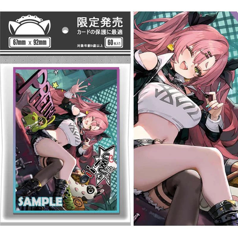 

60 шт./компл. Zenless Zone Zero Николь Демара, потрясающие гары, рукав для флэш-карты, чехол для коллекции аниме-игр, защитный чехол для карт 67*92 мм