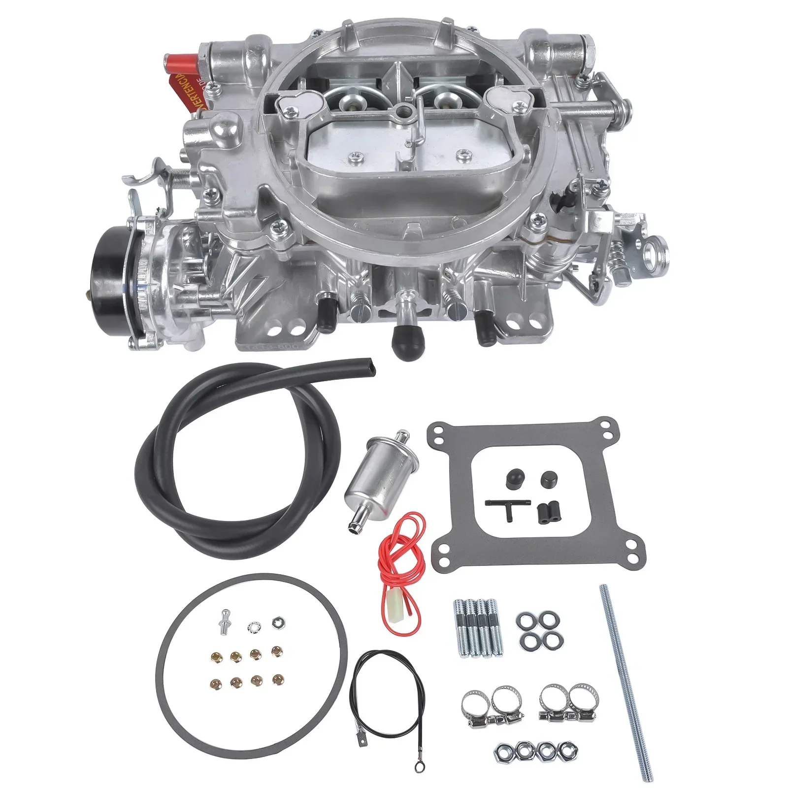 

Glossy Carburetor W/ Electric Choke for Performer 4-Barrel Square Bore 800 CFM Aluminum 1413-800