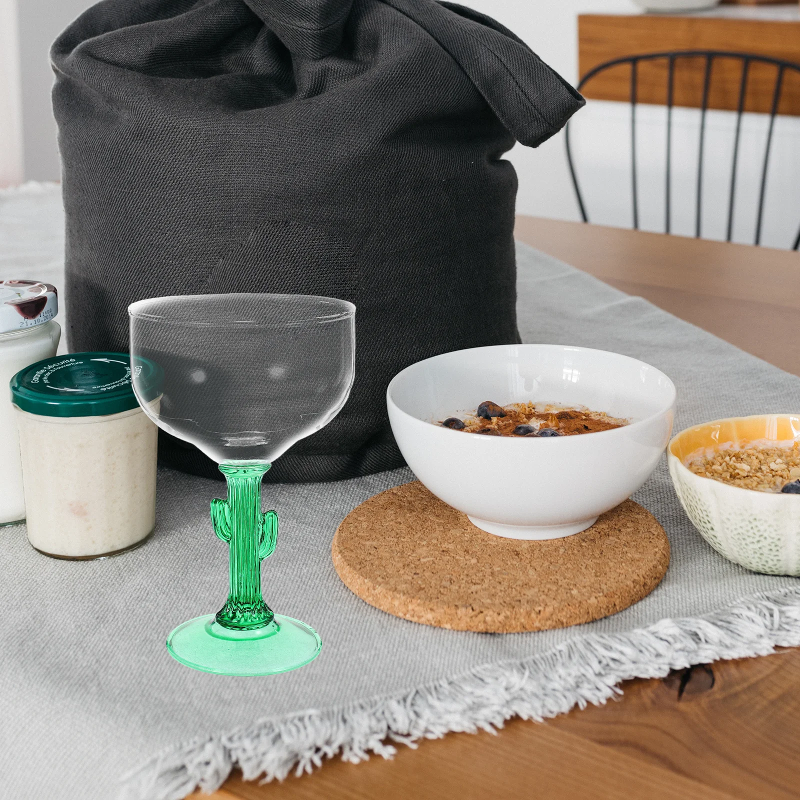 

1Pcs Margarita Wine Cup Unique Cactus Shape Glass Drinking Cup Home Bar Party Banquet Cocktail Goblet Creative Goblet