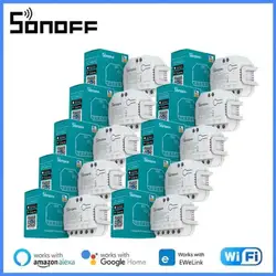 Sonoff Dual R3 Dual Relay With Power Metering Smart DIY Mini Switch For Roller Shutter Electric Motor Curtain Via eWelink Alexa