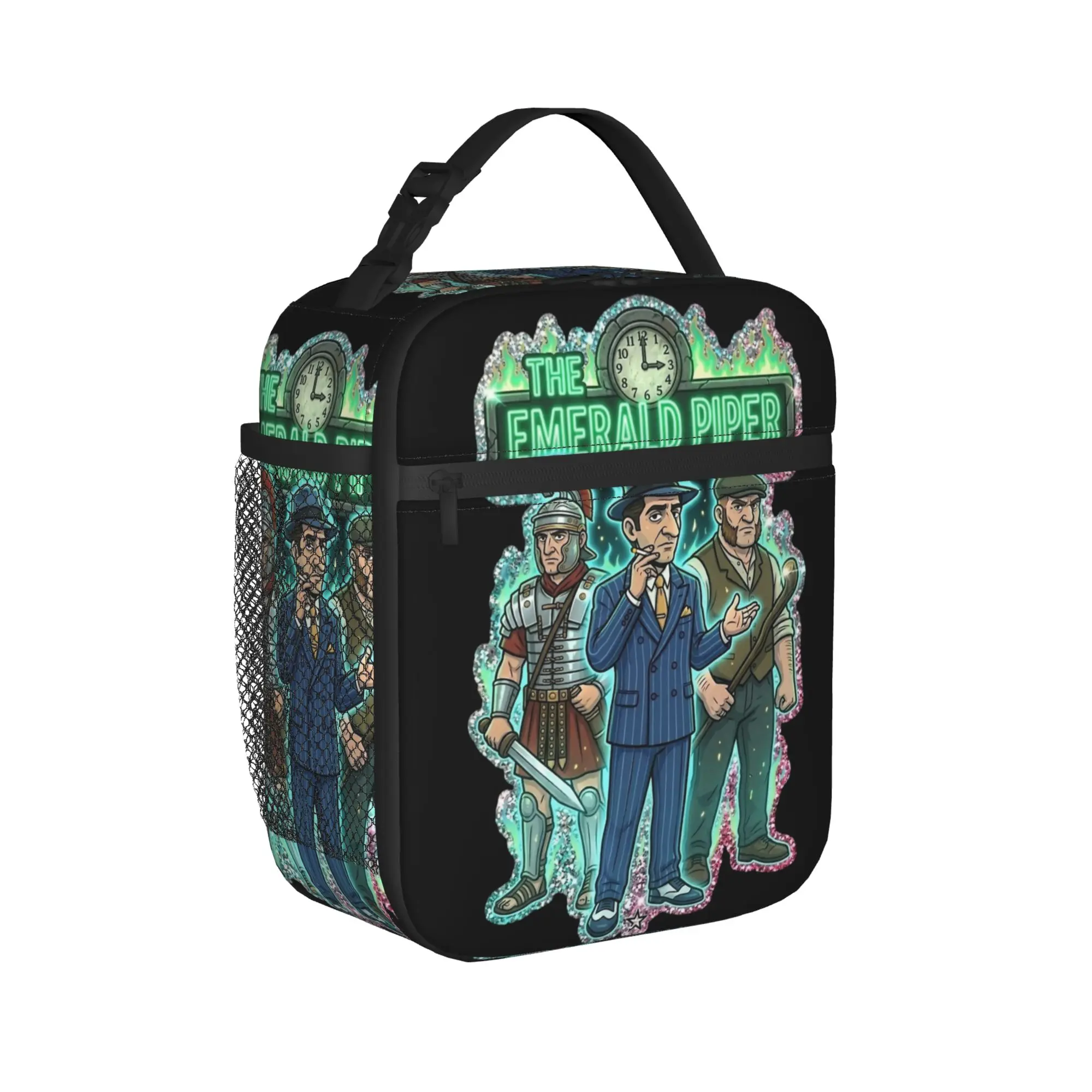 The Sopranos Family Cuties  3 O’CLOCK  Emerald Piper SPARKLE  Insulated Lunch Bags Lunch Container Bag Tote Lunch Box Handbags