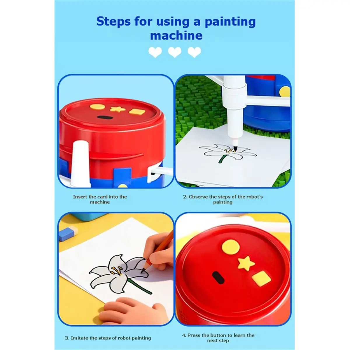 OKgood Early Educational Interactive Smart Painting Robot for Kids Automatic Drawing Art Enlightenment Machine AI Learning Toy