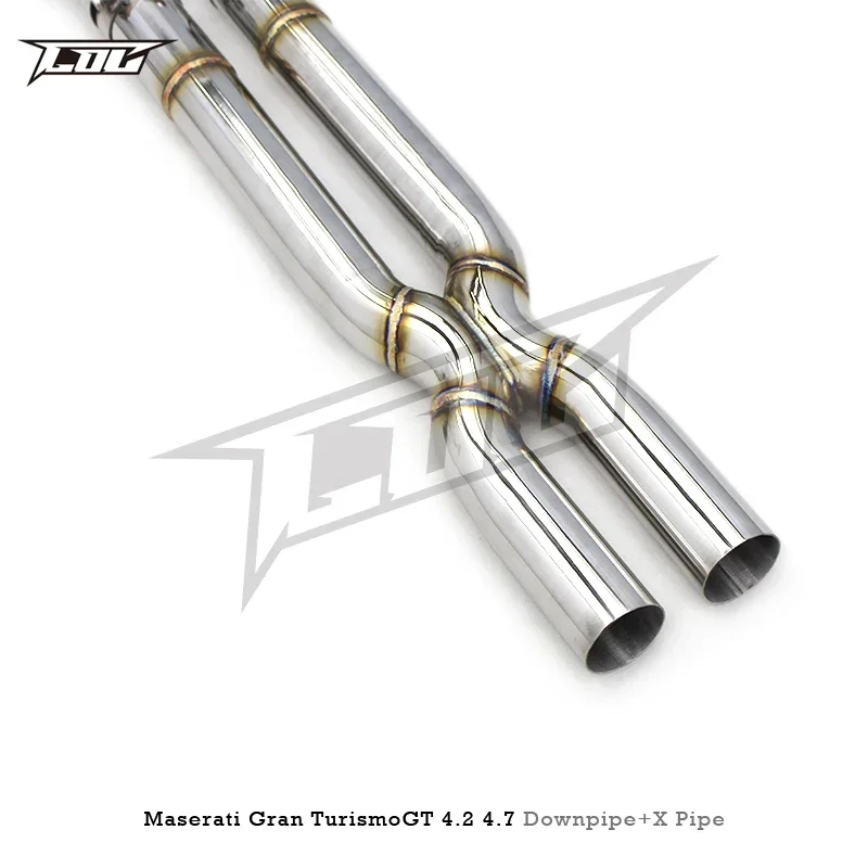 Section High flow Pipes Exhaust Pipes branch downpipe Exhaust Pipe with For Maserati Gran Turismo/GT 4.2/4.7 2008-2023