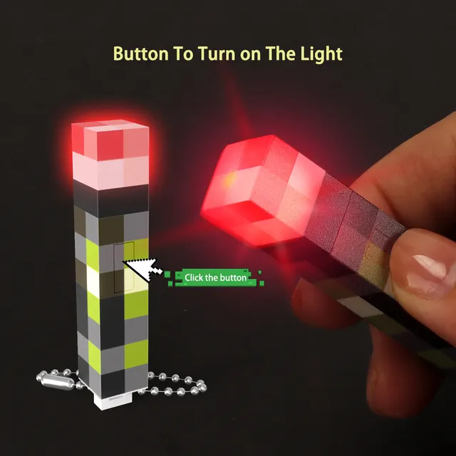 Mini Pixel Torch Keychain – Handy Everyday Light