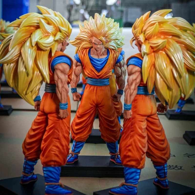 

Dragon Ball Son Goku SSJ3 30cm PVC Action Figure - Collectible Super Saiyan Goku Model Toy Gift in Stock