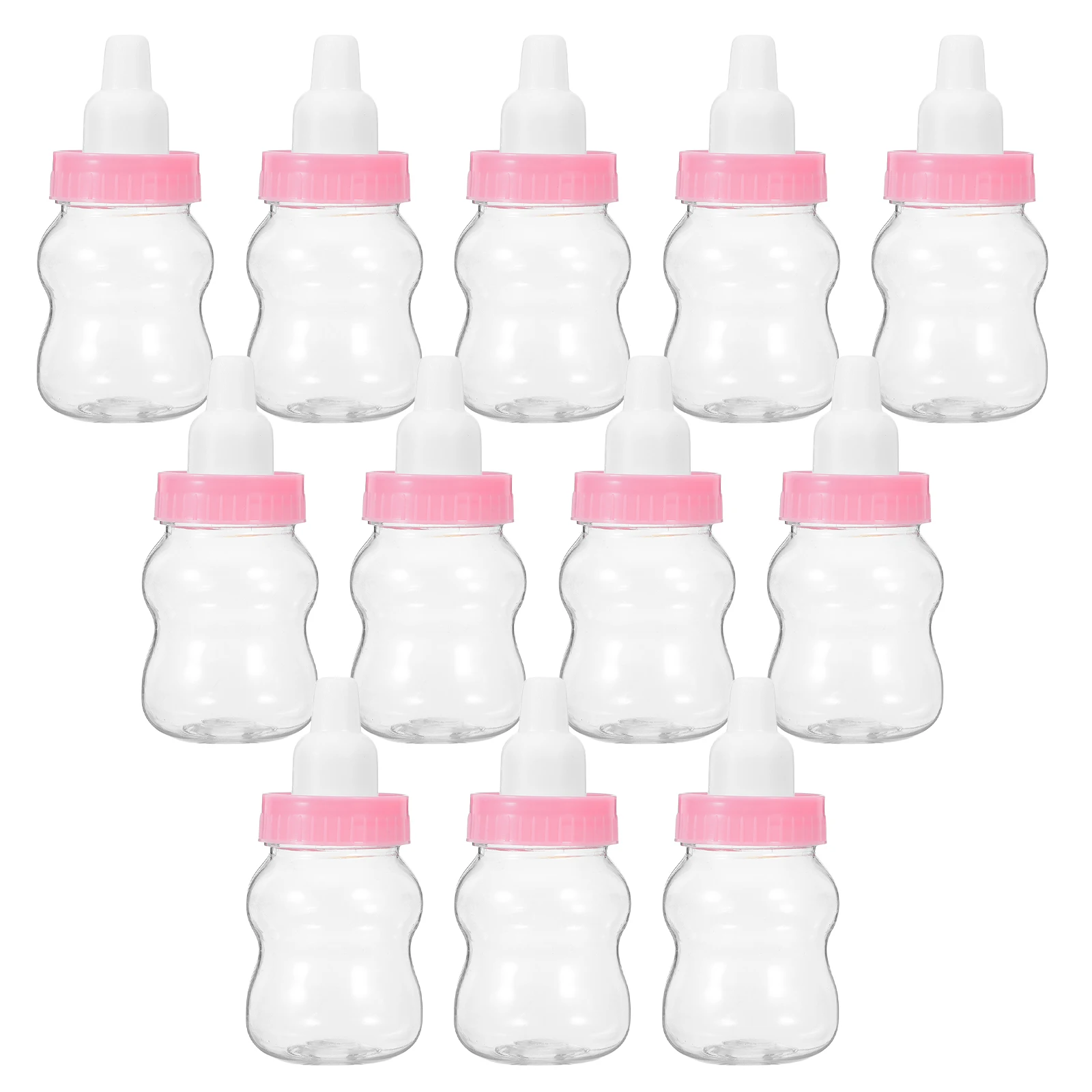 

12pcs Baby Bottle Coin Bank Set For Party Decorations Plastic Candy Containers For Baby Shower Favors And Birthday Treats