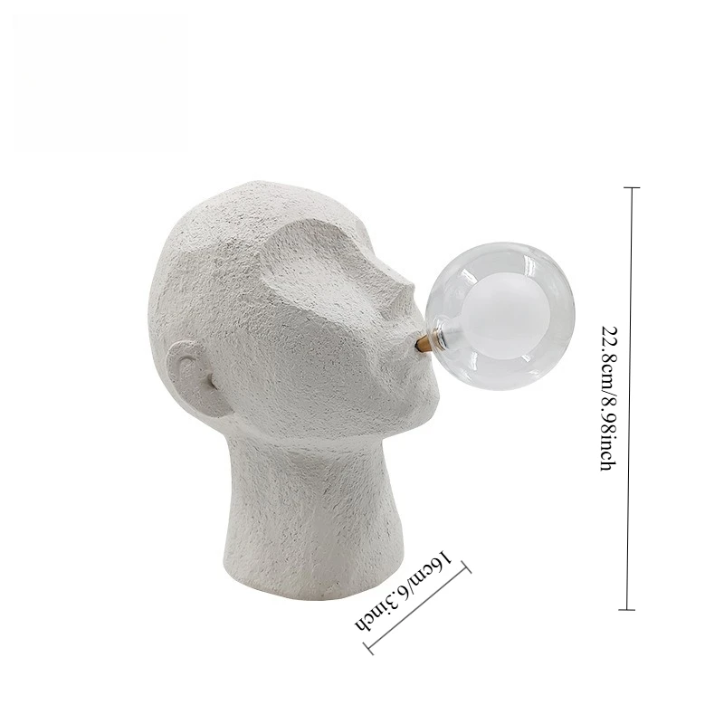 Cartoon Bubble Girl Nachtlicht Statue Skulptur Nordische Nachttischfiguren Heimdeko Atmosphärenlampe Kreatives Geschenk für Zimmer – Detail 21