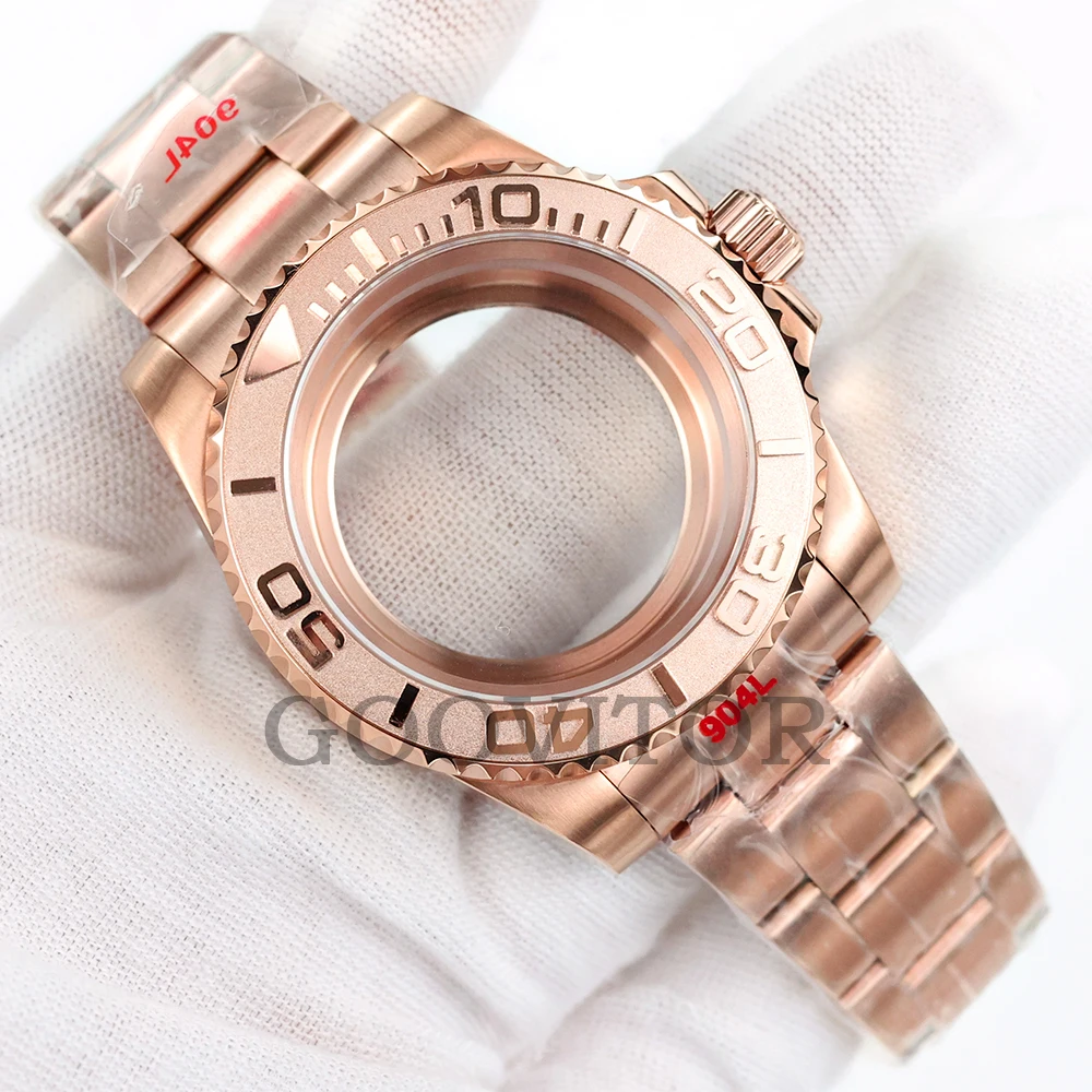 

NH35 40mm Watch Case Solid Jubilee/Oyster Bracelet Fit Seiko NH34 NH35 NH36 Movement Submariner GMT YACHT-MASTER Case Accessory