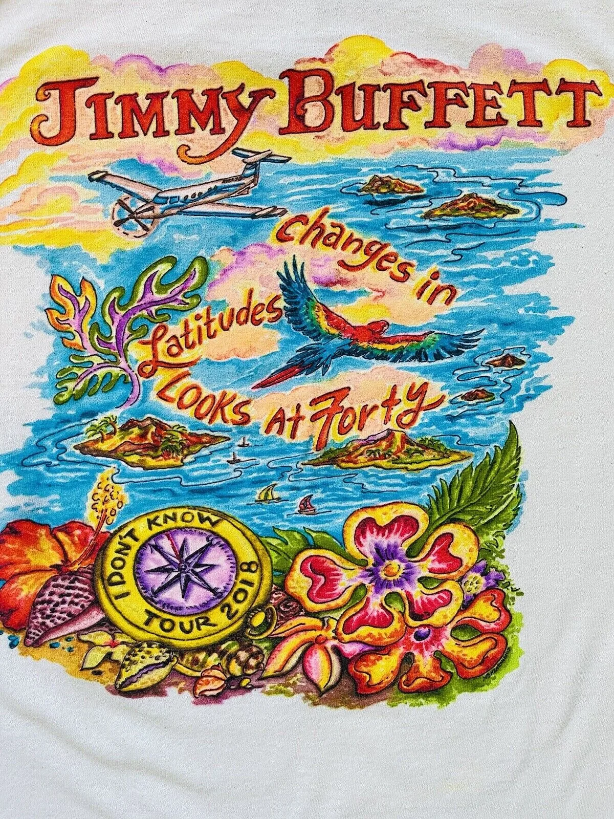 Jimmy Buffett 2018 Concert Tour T-shirt S-2345XL Unisex TMB2152