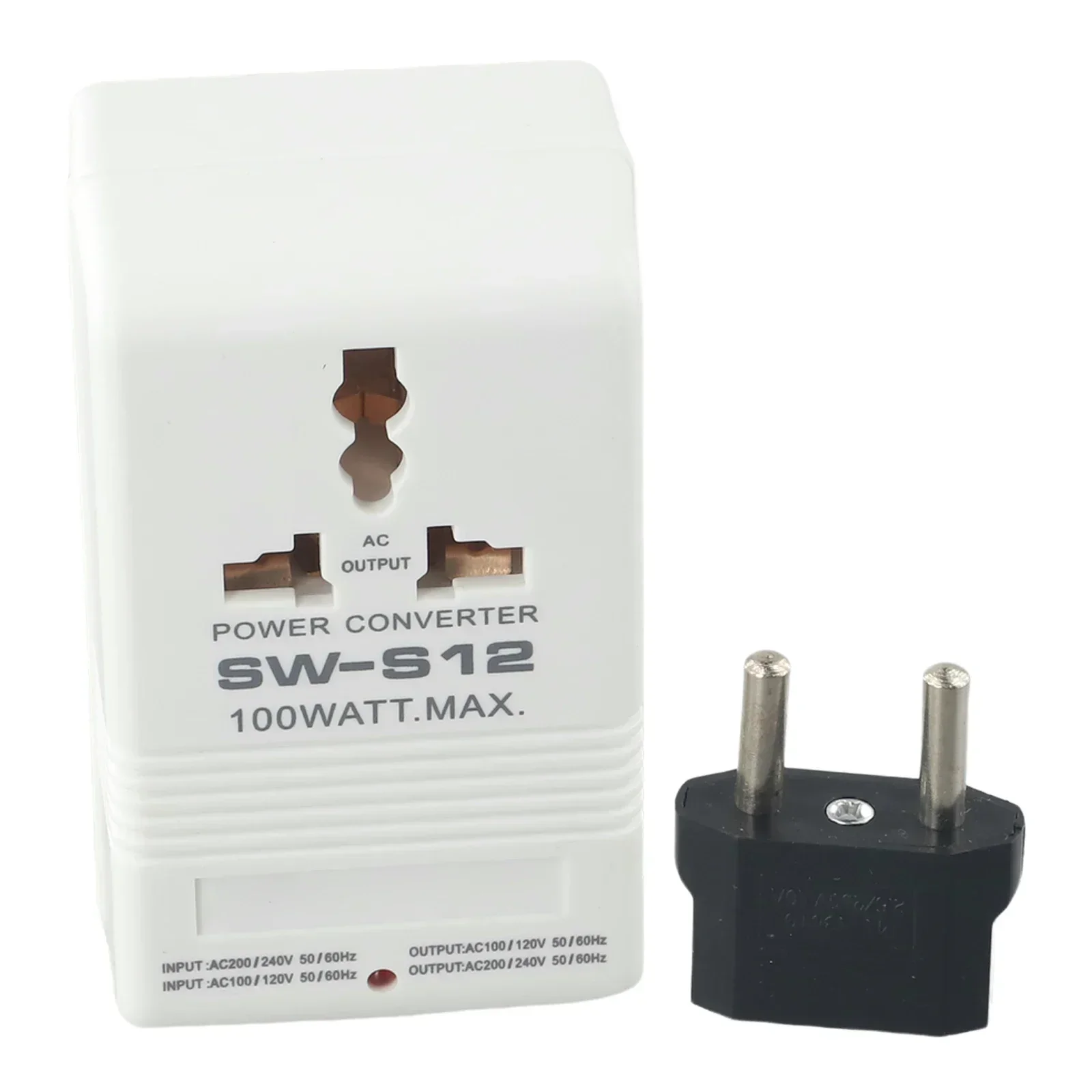 Step UP OR Down  Converter Transformer 100W 110V/120V To 220V/240V+EU Adapter