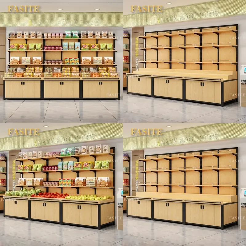 For Supermarket Wall Mounted Snack Display Shelf Bulk Food Cabinet for Dried Fruit Candy Grains Rice Noodles Egg Storage Rack