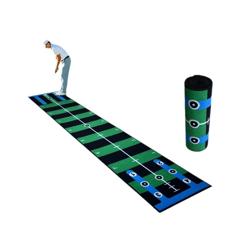 

Indoor Outdoor Golf Putter Practitioner Portable Practice Blanket Home Office Putter Set