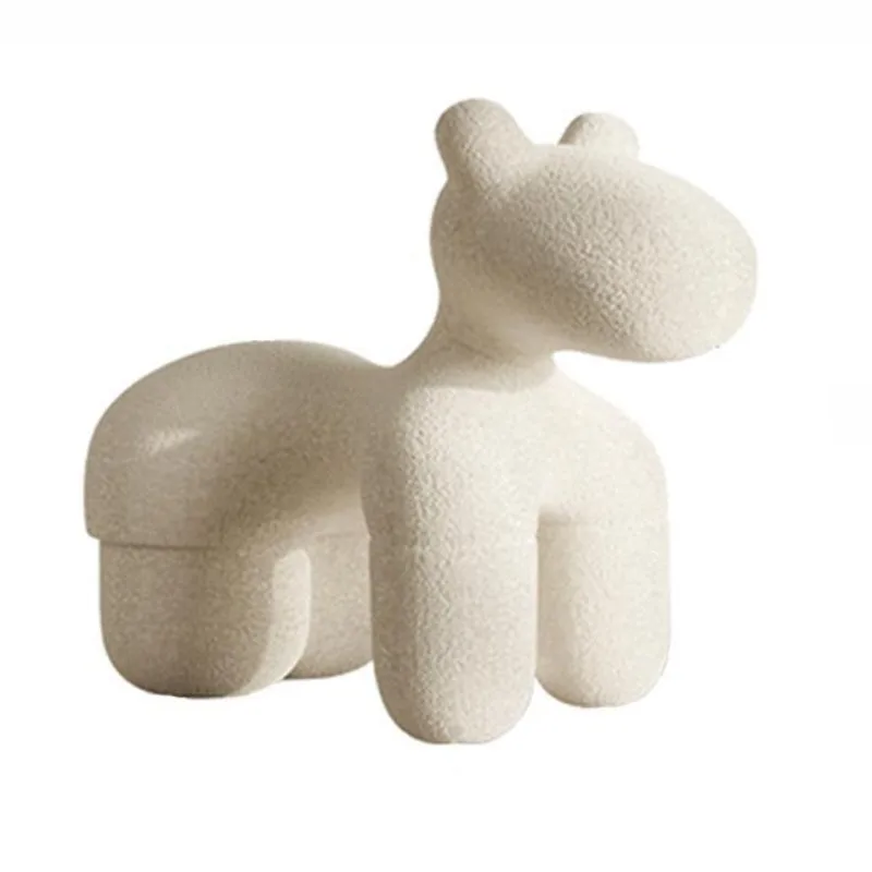 

Modern simple Internet celebrity leisure chair flannel styling cotton pony chair