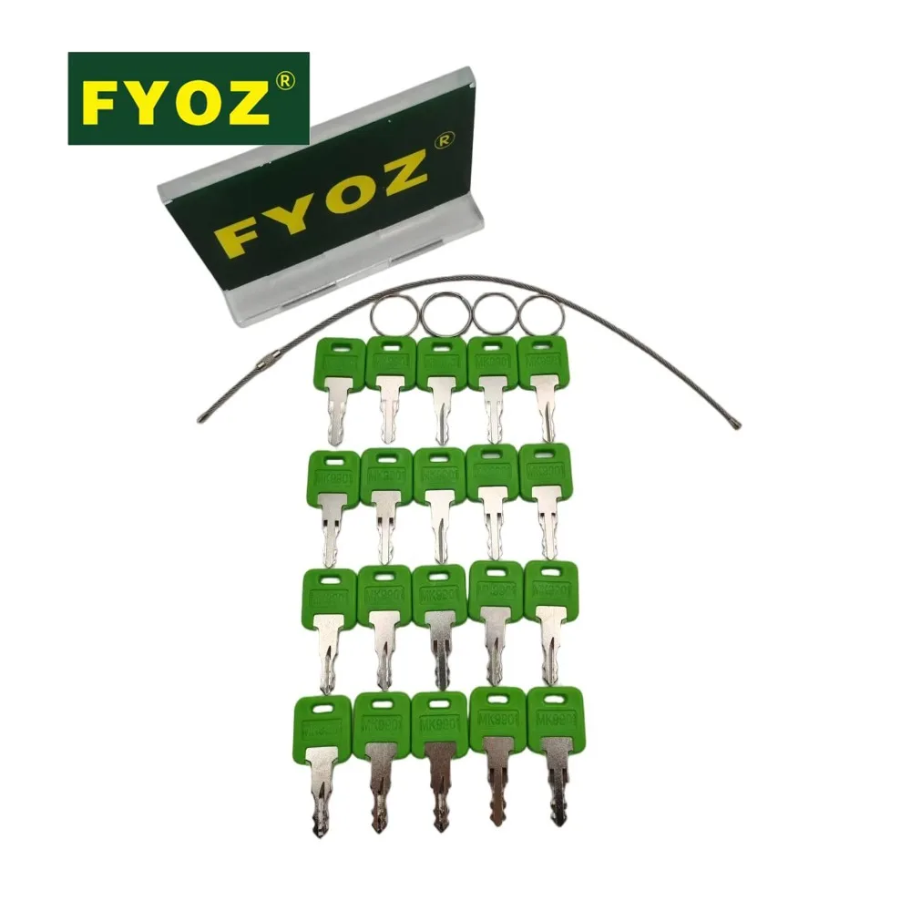 Ignition Keys for RV Camper 20PCS MK9901 6601 For FIC/Global Link/Bauer Motorhome Master Green CF EF HF Codes Series Keys