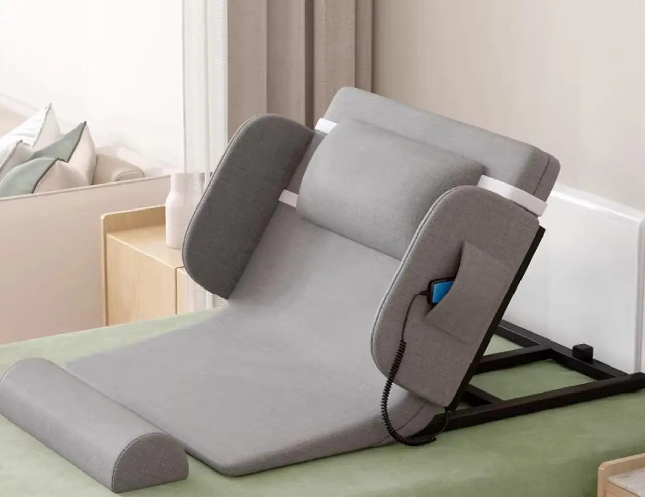 Shoulder, neck and back massager, electric hospital bed for the elderly, home care remote control adjustable nursing bed