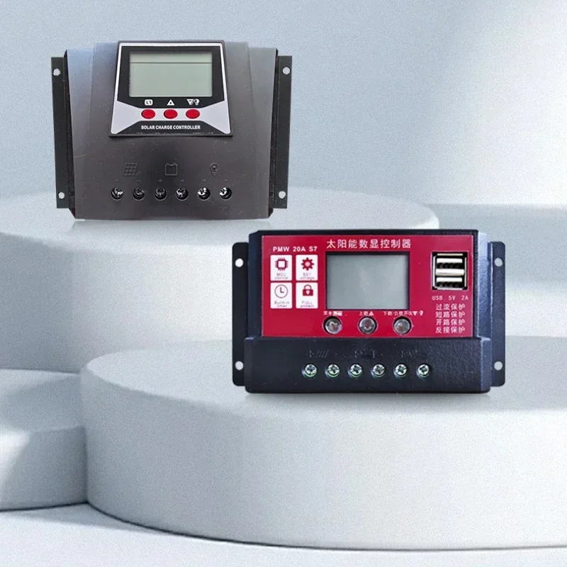 

Excellent Solar Intelligent Digital Controller PMW 20A 30A 40A 50A Solar Panel Photovoltaic Power Generation System 12V 24V