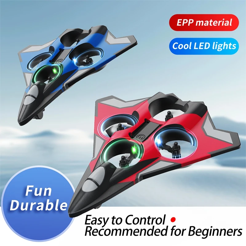 2026 UAV Remote Control Aircraft Gravity Induction Stunt Foam Light Rechargeable Durable Fall Resistant Children's Toys Gift