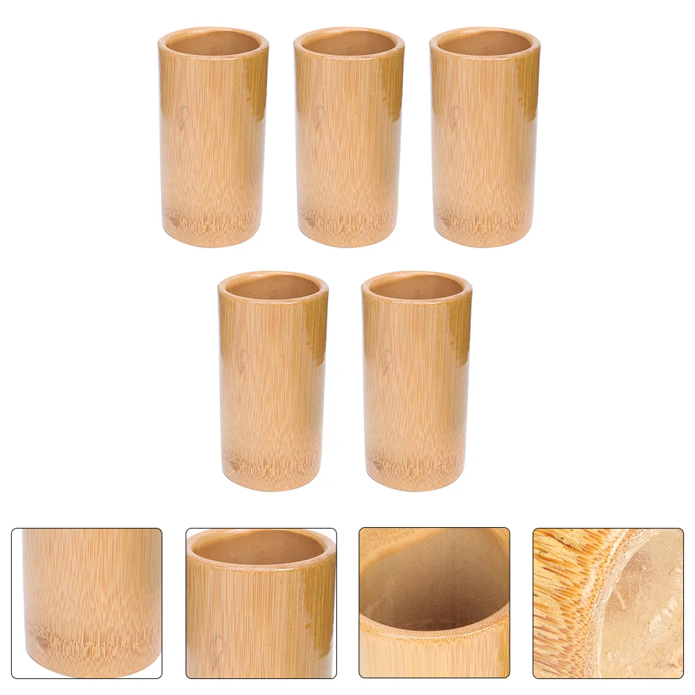 

5 шт. бамбуковые банки премиум-класса, нескользящая конструкция, гладкий край для домашней клиники, массажный инструмент для тела, принадлежности для банок