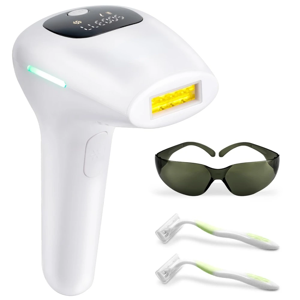 At-Home IPL Hair Removal for Women Permanent hair removal 500,000 Flashes Painless Hair Remover on Armpits Back Legs Arms