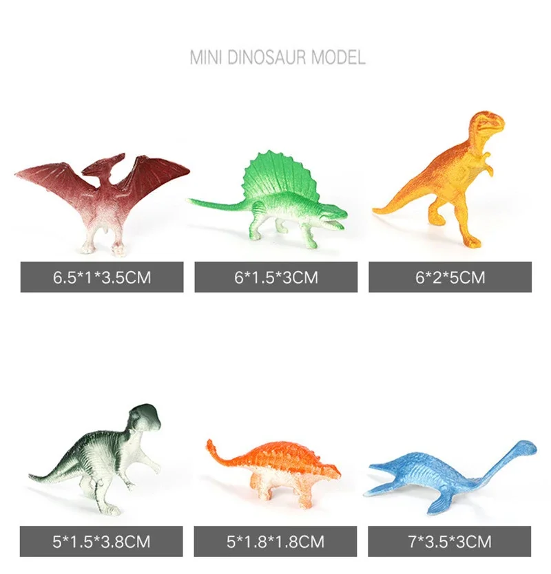 39 teile/los Mini-Dinosaurier-Figuren Modell Kinder Lernspiel zeug kleine Simulation Tier figur Kinder Spielzeug für Jungen Geburtstags geschenk