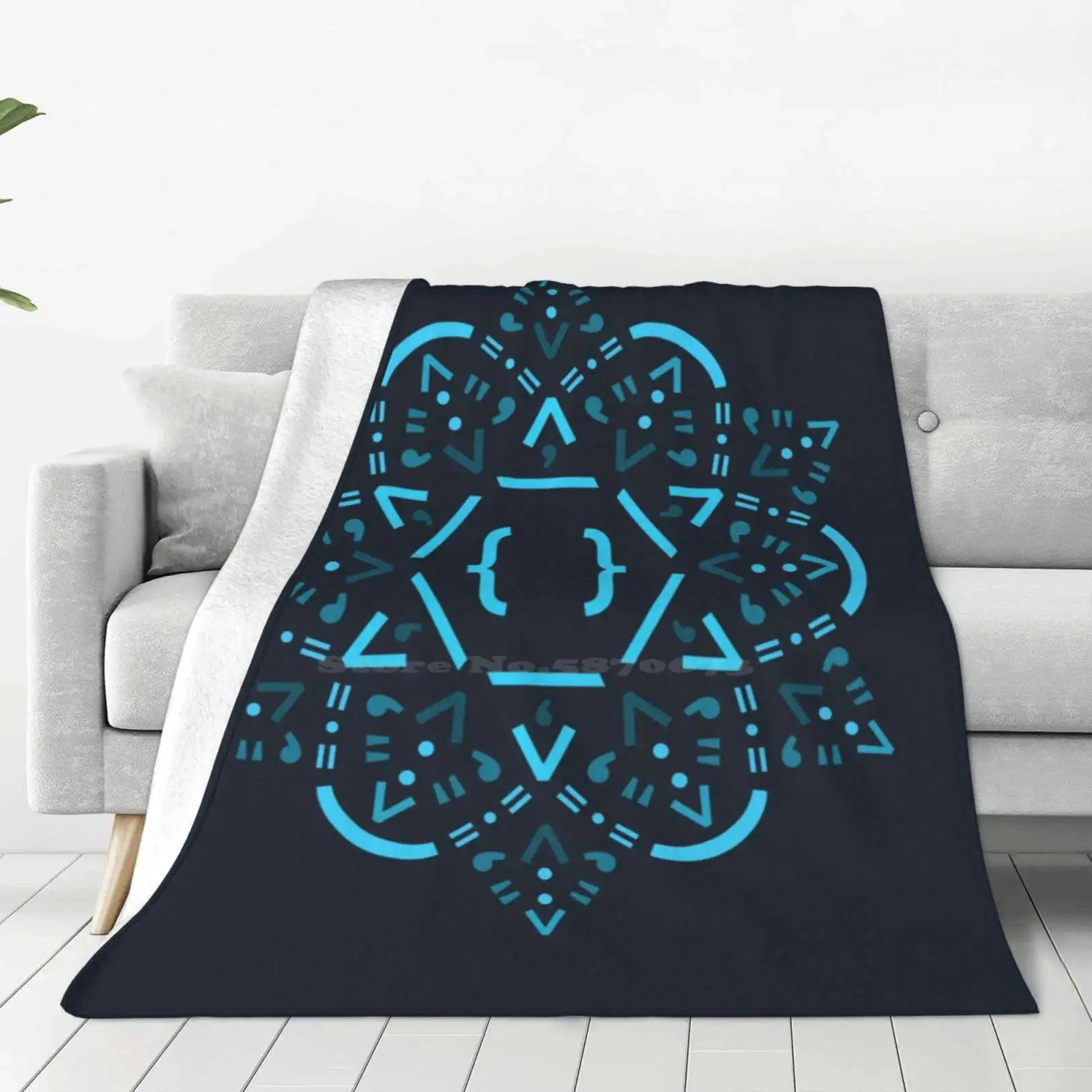 Code Mandala-React Framework New Arrival Fashion Leisure Warm Flannel Blanket Javascript Reactjs Coder Developer Developper