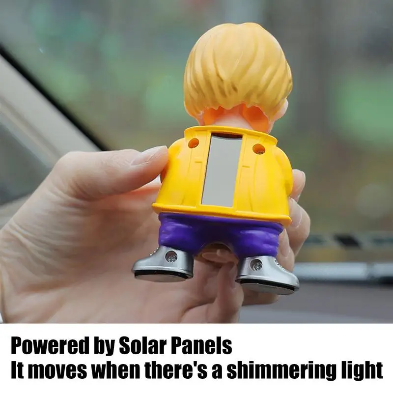 Solar Car Aromatherapy Creative Solar Drummer Car Fragrance Aromatherapy Ornament Car Diffuser Air Freshener Odor Fighter Car