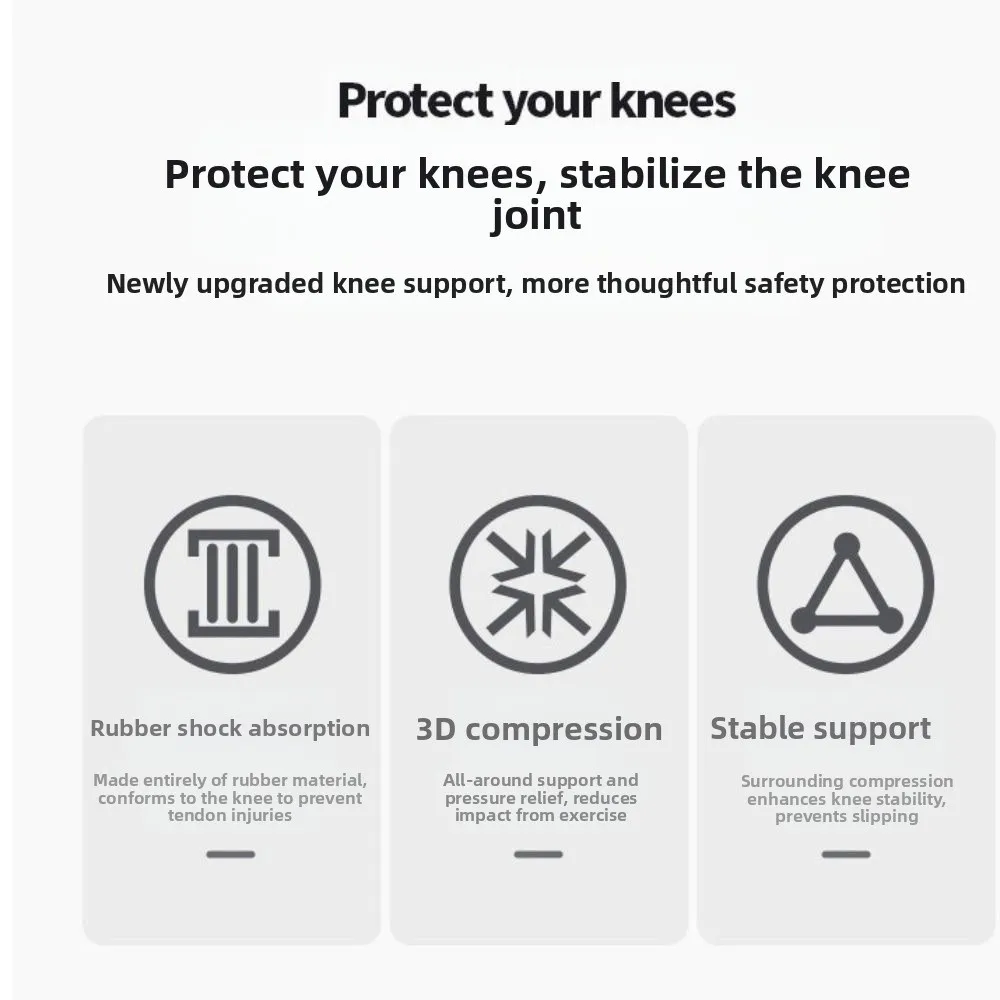

1Pair Silicone Band Patellar Strap Elasticity Fixed Supportive Design Knee Support Brace Lightweight Anti-slip Patellar Ring