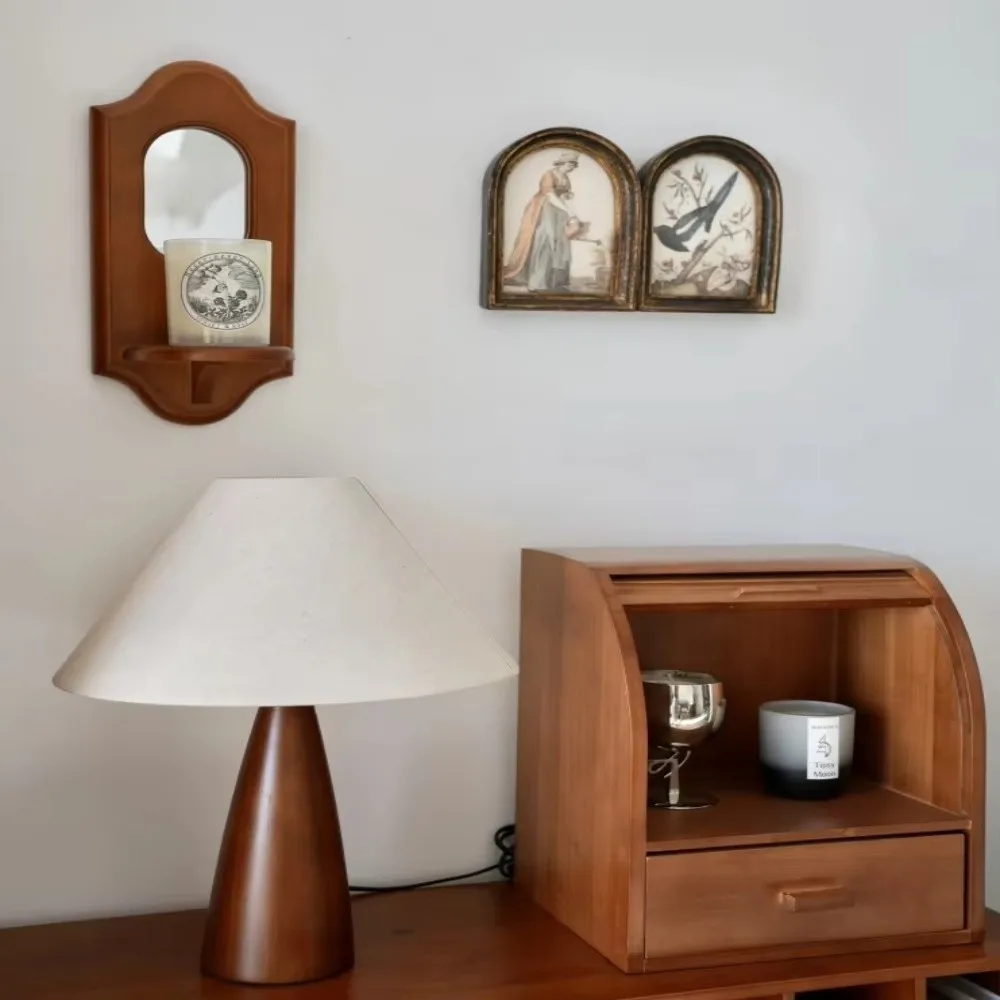 

Художественное украшение Деревянный материал Деревянная настольная лампа Винтажный стиль Простой дизайн Торшер Настольная лампа Украшение для проживания в семье