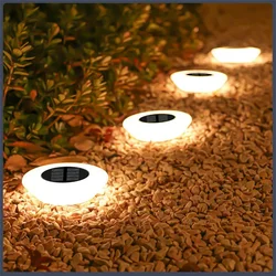 Solar Outdoor Lights,Outdoors Garden Lamp,360° LED Ground Floor Lights IP65 Waterproof for Yard,Backyard,Driveway,Patio,Lawn