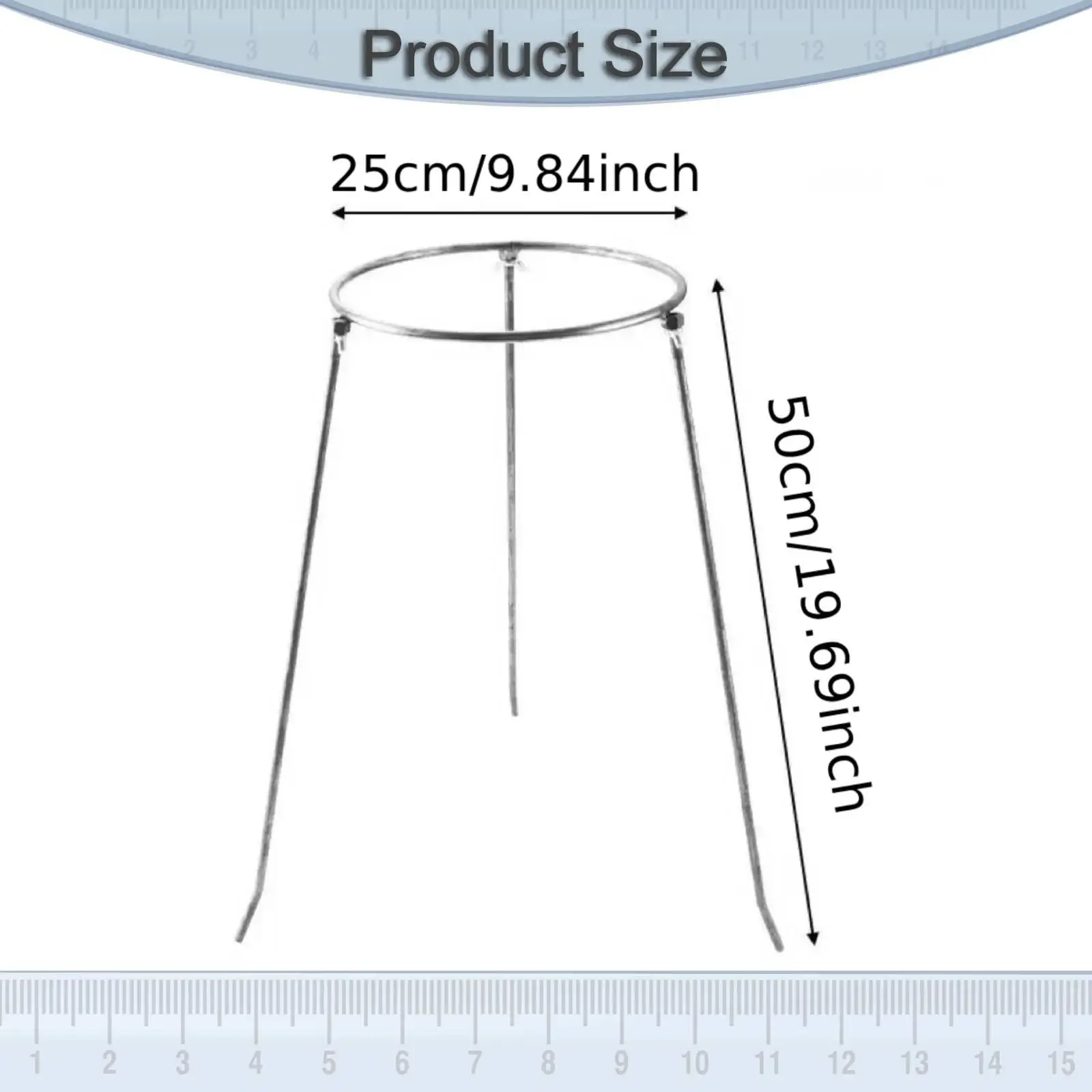 Outdoor Trash Bag Holder Alloy Steel Garden Garbage Bag Support Frame