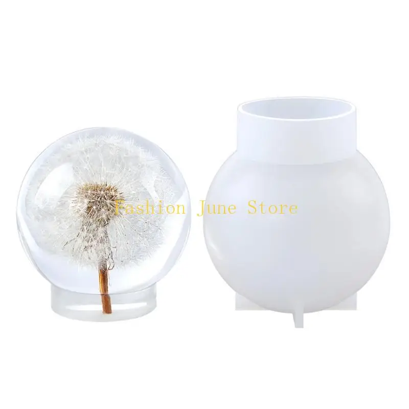 

N5KA Ball Pendant Epoxy Resin Silicone Mold Jewelry Making Tools Ball Ornaments Molds