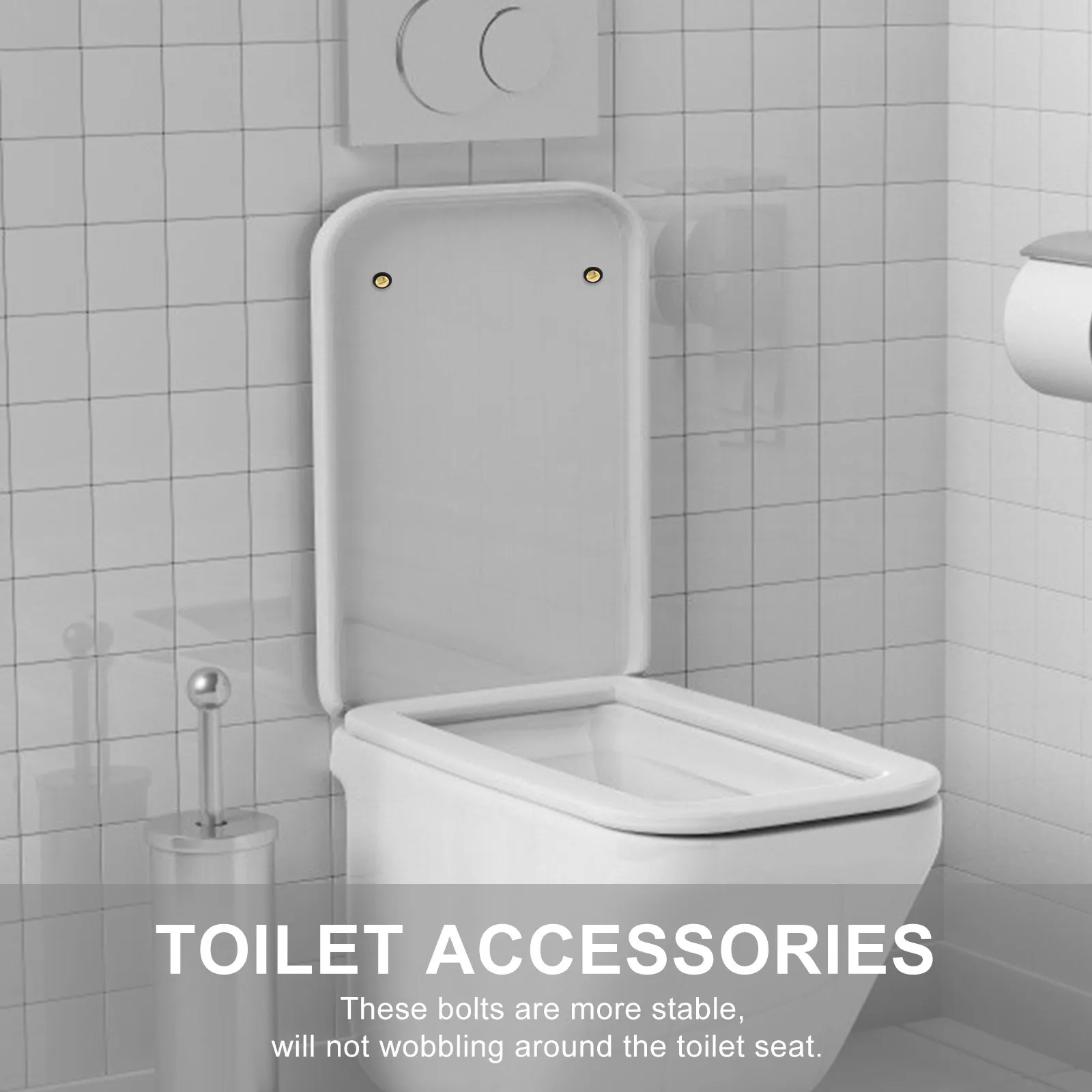 

2Pcs Premium Stainless Steel Copper Toilet Seat Screws for Seat Hinge Fixing Replacement Parts Universal Toilet Mount Bolts Easy